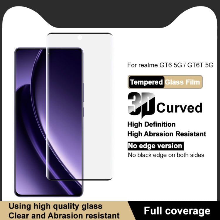For Realme GT Neo6 SE 5G imak No Edge Version 3D Curved Full Screen Tempered Glass Film