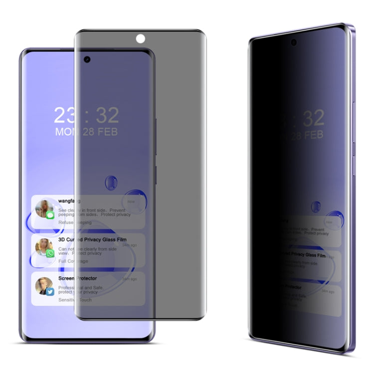 For Realme GT Neo6 5G imak No Edge Version 3D Curved Privacy Full Screen Tempered Glass Film