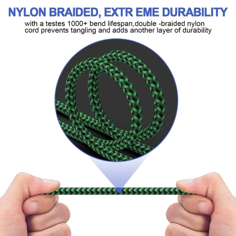 3.5mm Male to Dual 3.5mm Audio + Microphone 2 in 1 Audio Adapter Cable, Length:0.5m(Green)