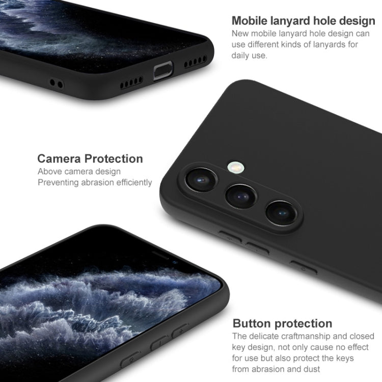 For Samsung Galaxy S24 FE 5G imak UC-3 Series Shockproof Frosted TPU Phone Case(Black)