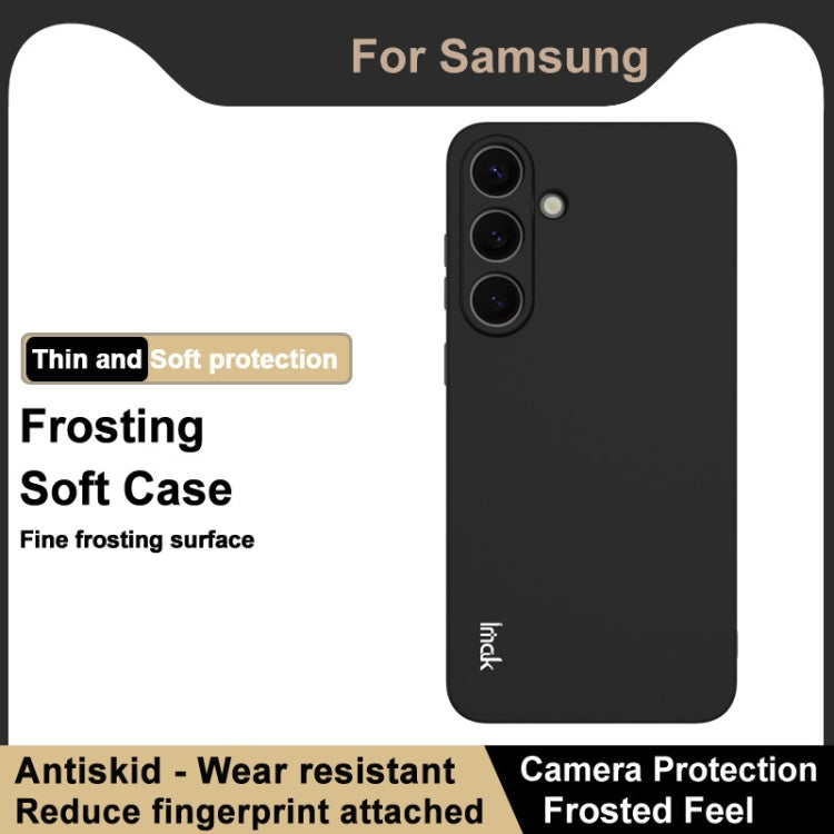 For Samsung Galaxy S25+ 5G imak UC-3 Series Shockproof Frosted TPU Phone Case(Black)