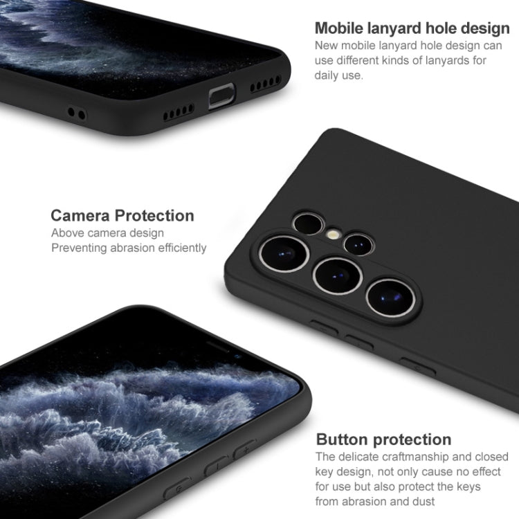 For Samsung Galaxy S25 Ultra 5G imak UC-3 Series Shockproof Frosted TPU Phone Case(Black)