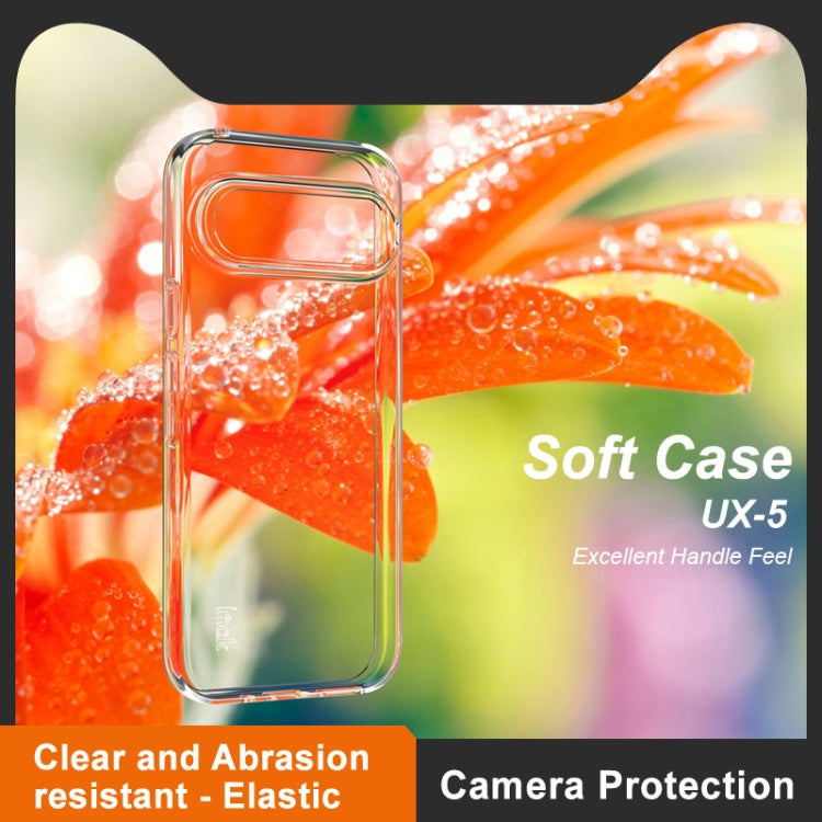 For Google Pixel 9 Pro IMAK UX-5 Series Transparent Shockproof TPU Protective Phone Case(Transparent)