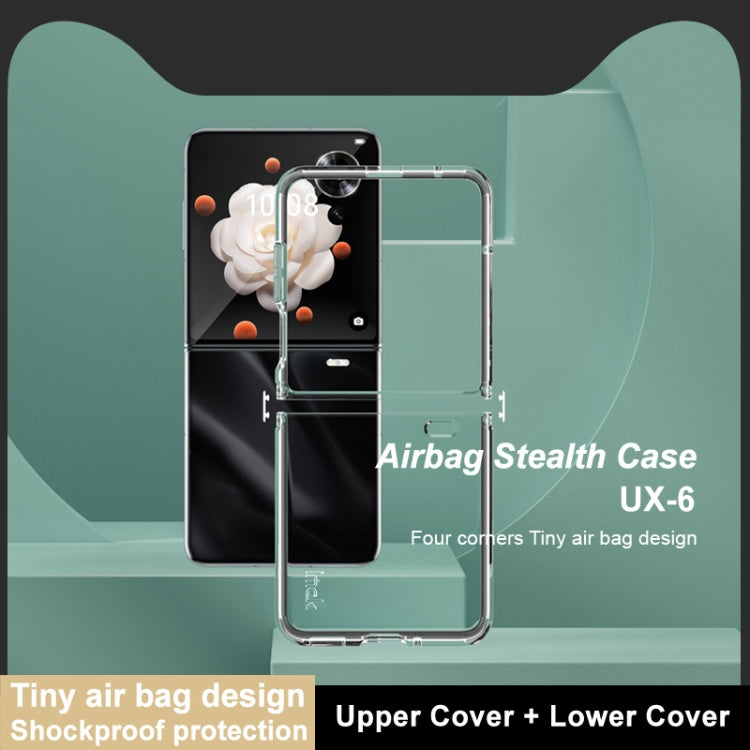 For Honor Magic V Flip imak UX-6 series All-inclusive Shockproof Airbag TPU Invisible Phone Case(Transparent)