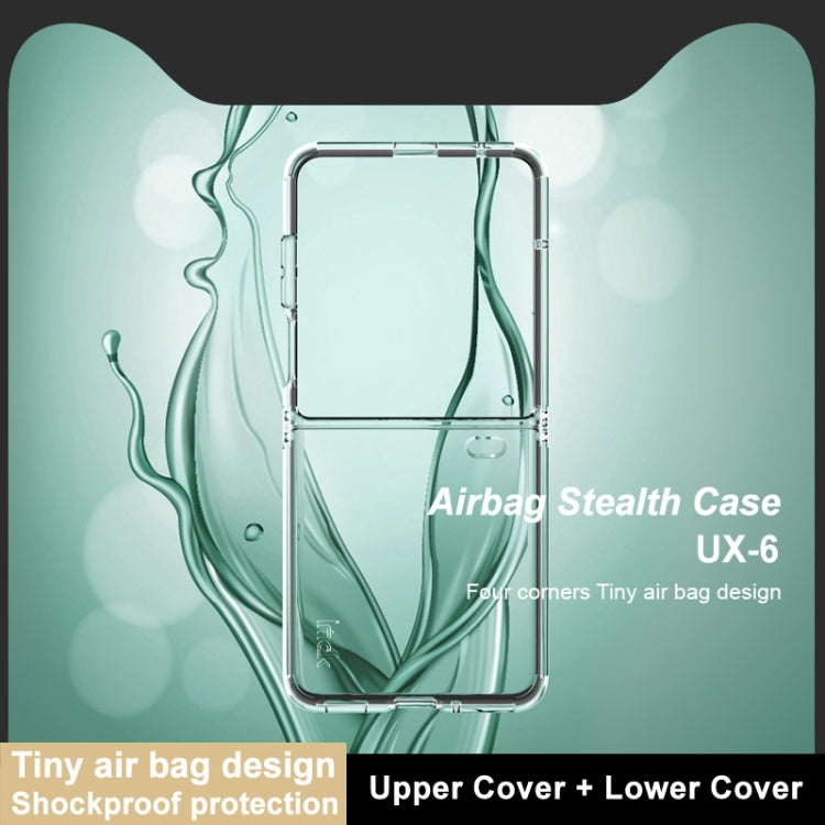 For Honor Magic V Flip imak UX-6 series All-inclusive Shockproof Airbag TPU Invisible Phone Case(Transparent)
