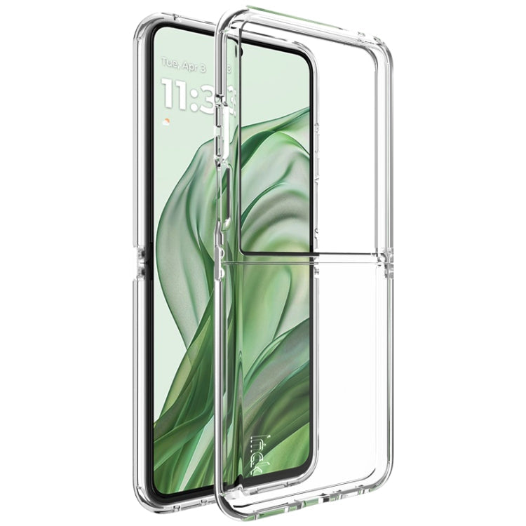 For Motorola Razr 50 Ultra imak UX-6 series All-inclusive Shockproof Airbag TPU Invisible Phone Case(Transparent)