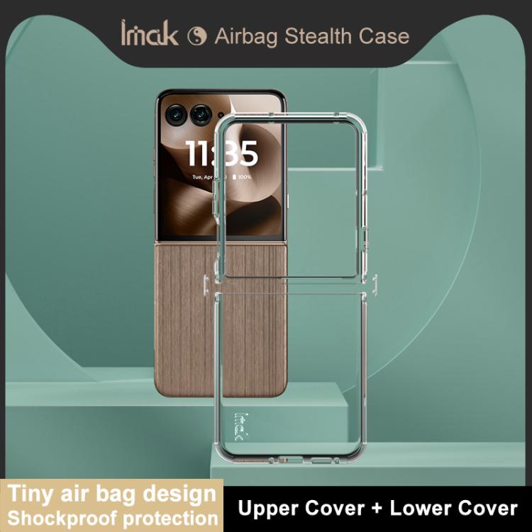 For Motorola Razr 60 Ultra imak UX-6 series All-inclusive Shockproof Airbag TPU Invisible Phone Case(Transparent)