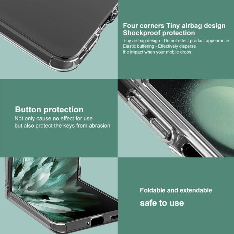 For Motorola Razr 60 Ultra imak UX-6 series All-inclusive Shockproof Airbag TPU Invisible Phone Case(Transparent)