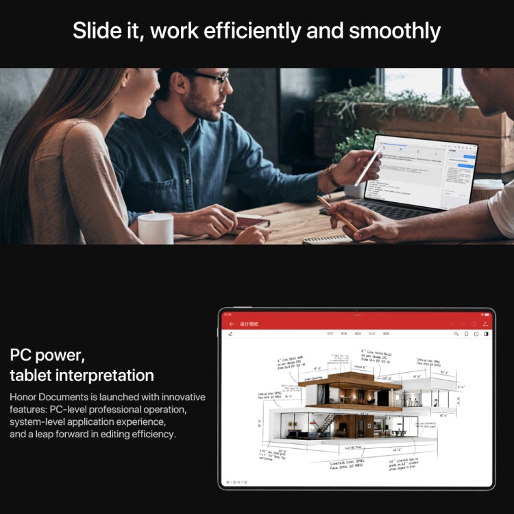 Honor MagicPad2 WiFi Tablet PC, 12GB+256GB, 12.3 inch MagicOS 8.0.1 Qualcomm Snapdragon 8s Gen 3 Octa Core(White)
