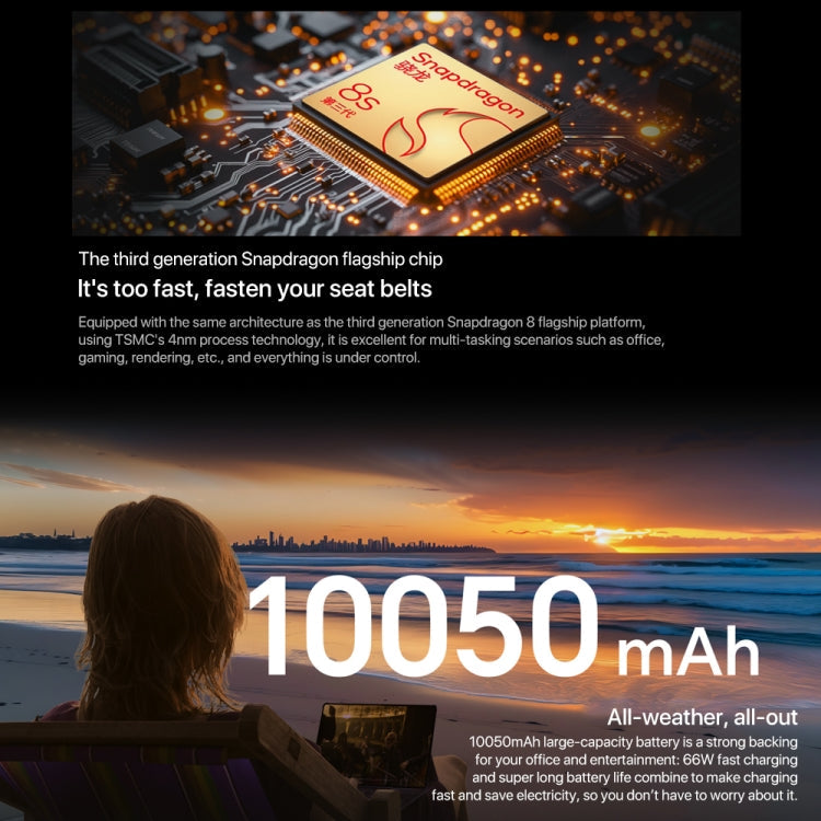 Honor MagicPad2 WiFi Tablet PC, 8GB+256GB, 12.3 inch MagicOS 8.0.1 Qualcomm Snapdragon 8s Gen 3 Octa Core(Black)