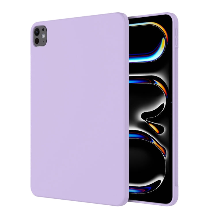 For iPad Pro 13 2025 / 2024 Mutural Silicone Microfiber Tablet Case(Lavender)