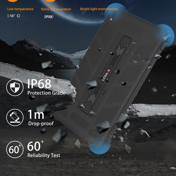 CENAVA A868T IP68 Rugged Tablet PC, 8.68 inch Android 13 MT8788 Octa Core, 4G Network, 6GB+128GB