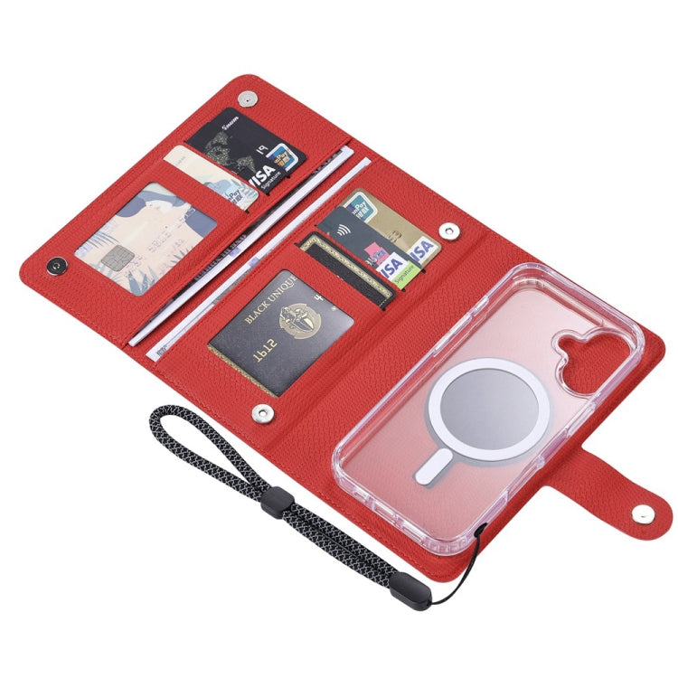 For iPhone 15 ViLi GHA-C Series RFID MagSafe Magnetic Flip Leather Phone Case(Red)