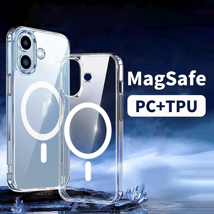 For iPhone 15 ViLi MAG-C Series MagSafe Magnetic PC + TPU Phone Case(Transparent)