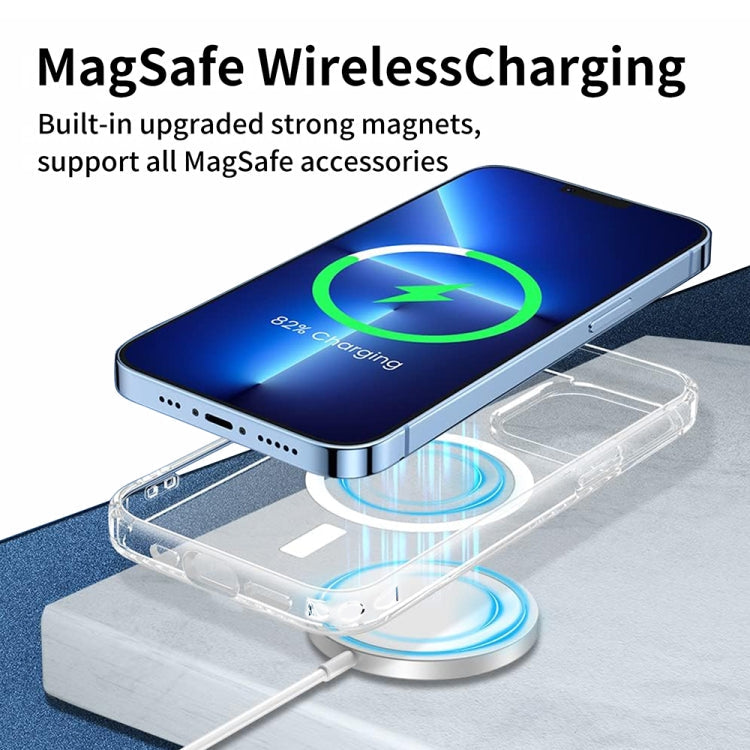 For iPhone 14 Pro Max ViLi MAG-C Series MagSafe Magnetic PC + TPU Phone Case(Transparent)