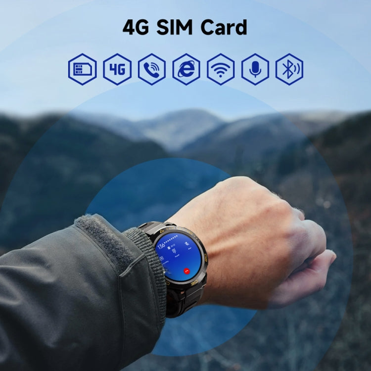LEMFO Z1 1.43 inch AMOLED Screen Smart Watch, 4G Network Android 8.1 2GB+16GB, Eurasian Version(Black)