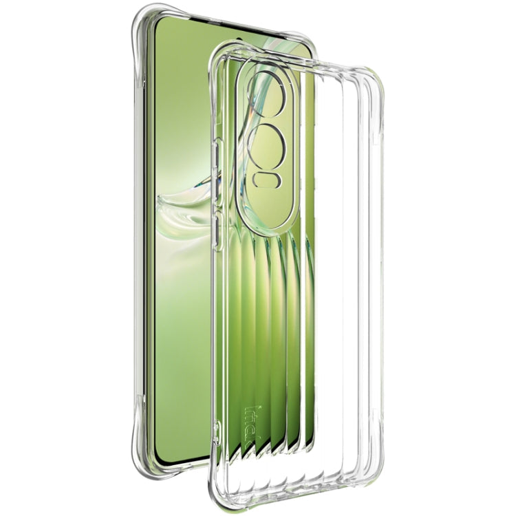 For OnePlus Nord CE4 Lite 5G IMAK Corrugated Texture Airbag TPU Phone Case(Transparent)
