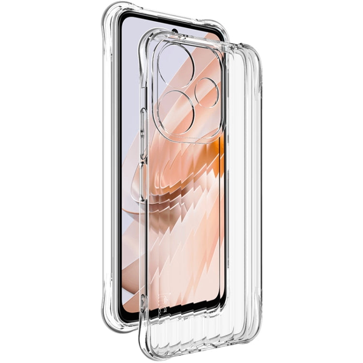 For Redmi 13 4G Global IMAK Corrugated Texture Airbag TPU Phone Case(Transparent)