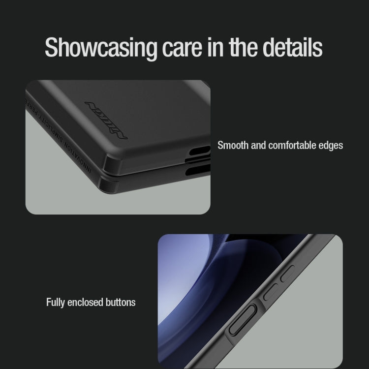 For Samsung Galaxy Z Fold6 5G NILLKIN Flex Pure PC + Liquid Silicone Phone Case with S Pen(Black)