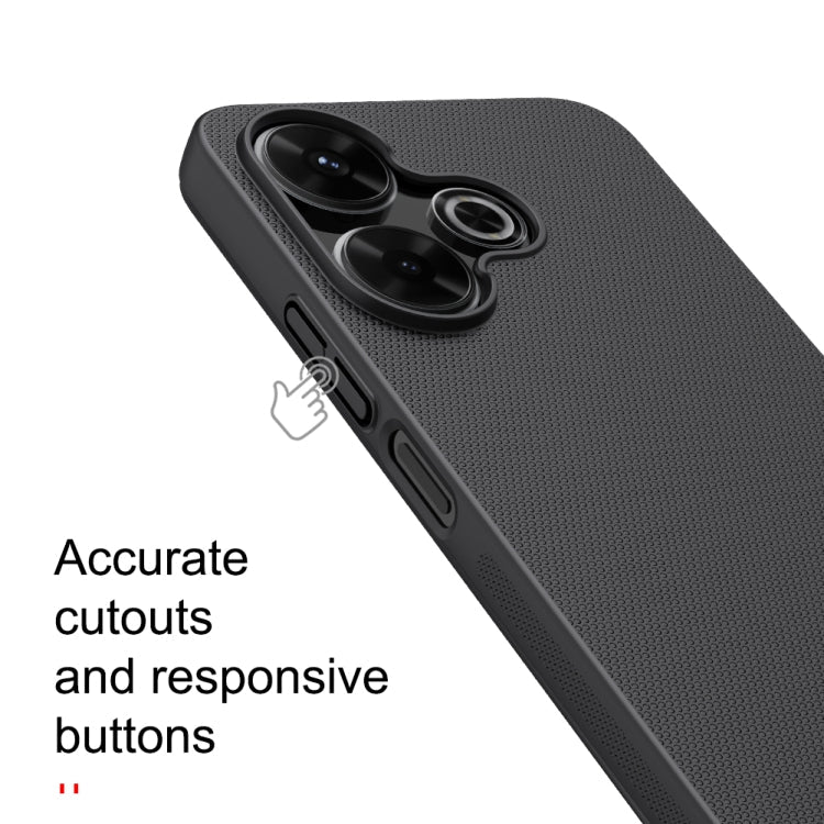 For Xiaomi Poco M6 4G NILLKIN Frosted PC Phone Case(Blue)