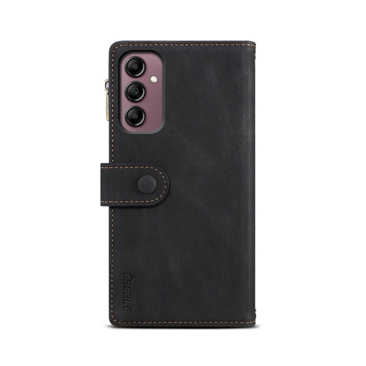 For Samsung Galaxy M35 5G ESEBLE Retro Frosted RFID Flip Leather Phone Case(Black)