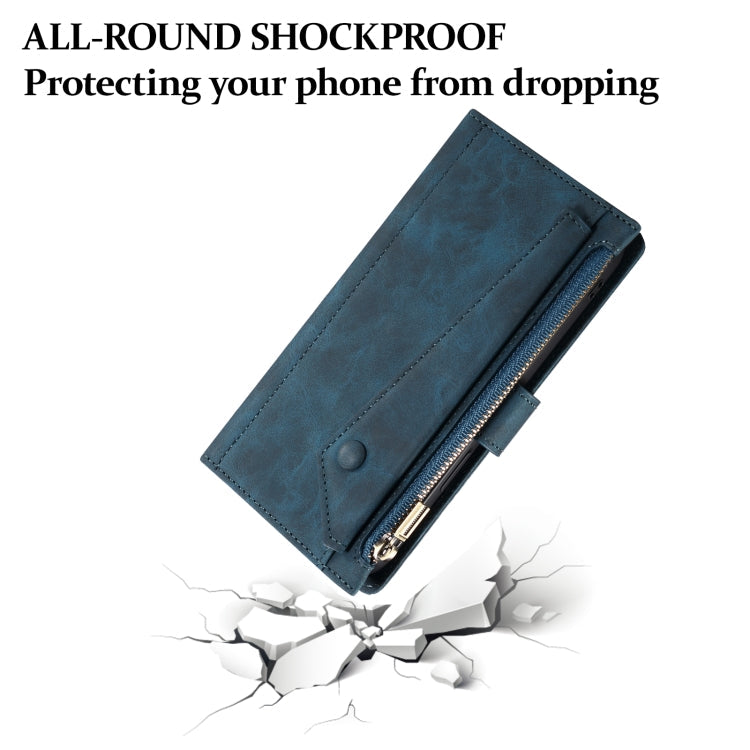 For Samsung Galaxy M35 5G ESEBLE Retro Frosted RFID Flip Leather Phone Case(Dark Green)