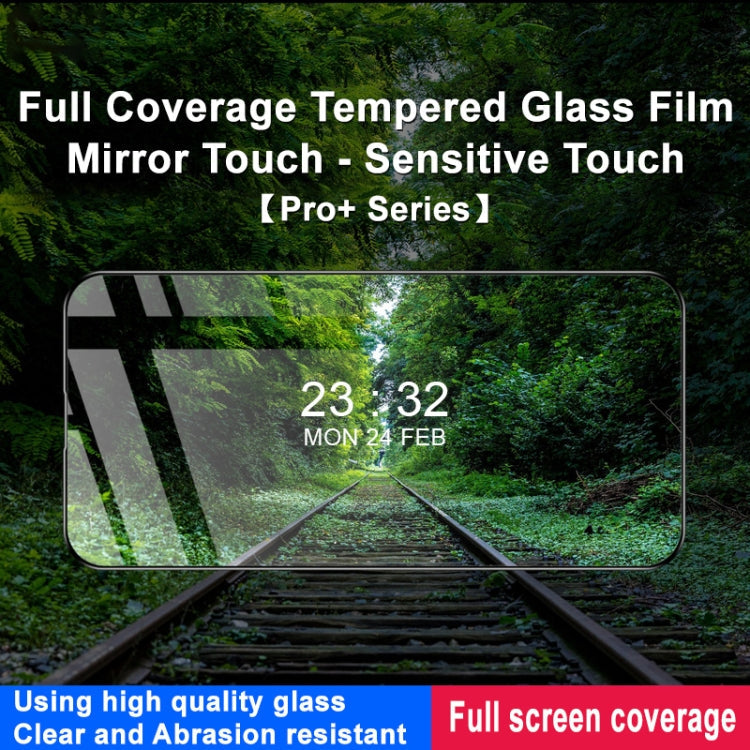 For iPhone 16 Pro imak 9H Surface Hardness Full Screen Tempered Glass Film Pro+ Series