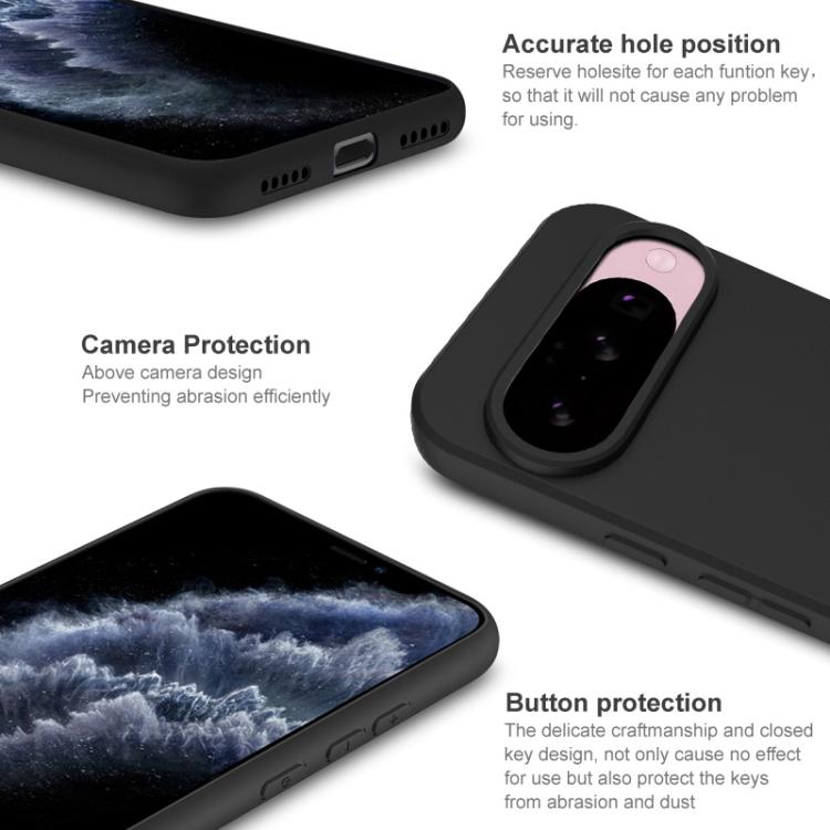 For Google Pixel 10 / Pixel 10 Pro IMAK UC-3 Series Shockproof Frosted TPU Phone Case(Black)