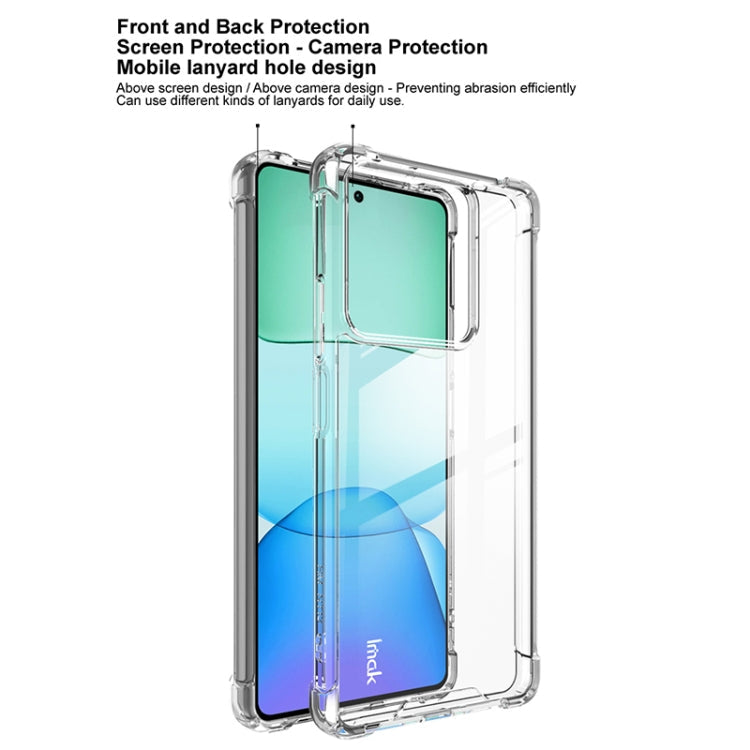 For Redmi Note 13 5G IMAK Space Shield PC + TPU Airbag Shockproof Phone Case(Transparent)