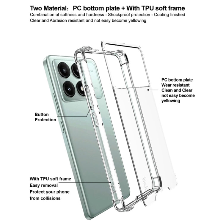For Xiaomi POCO X6 Pro 5G IMAK Space Shield PC + TPU Airbag Shockproof Phone Case(Transparent)
