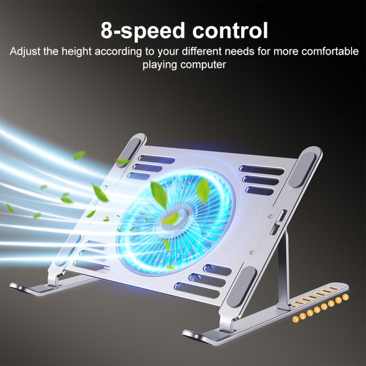 R- JUST HZ44 Aluminum Alloy Laptop Cooling Stand(Black)