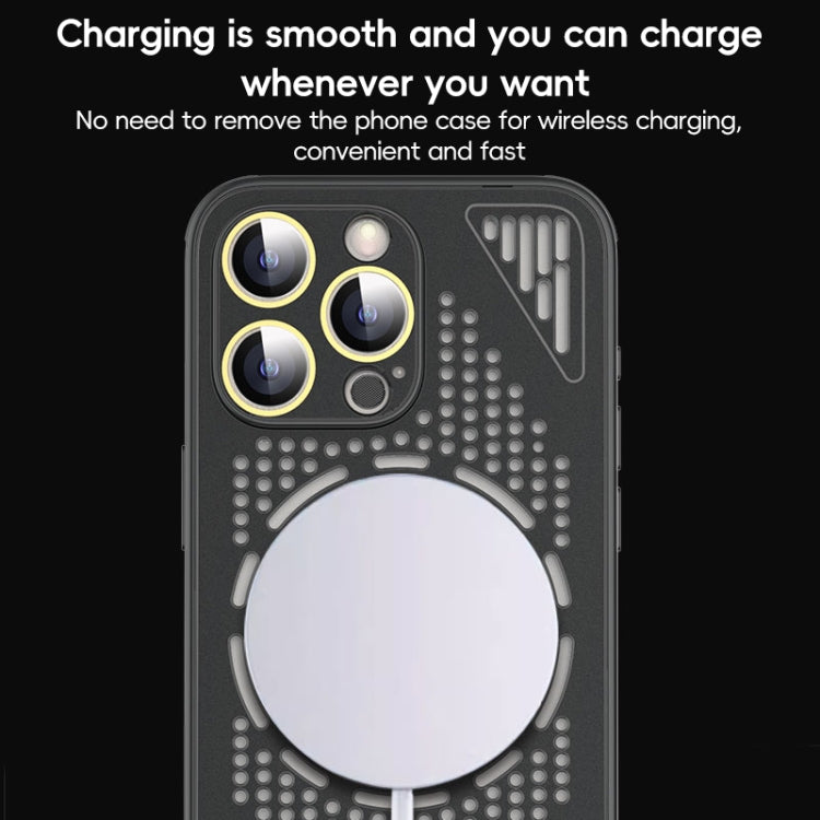 Hollow Cooling MagSafe Shockproof Phone Case, For iPhone 12, For iPhone 12 Pro Max, For iPhone 12 Pro