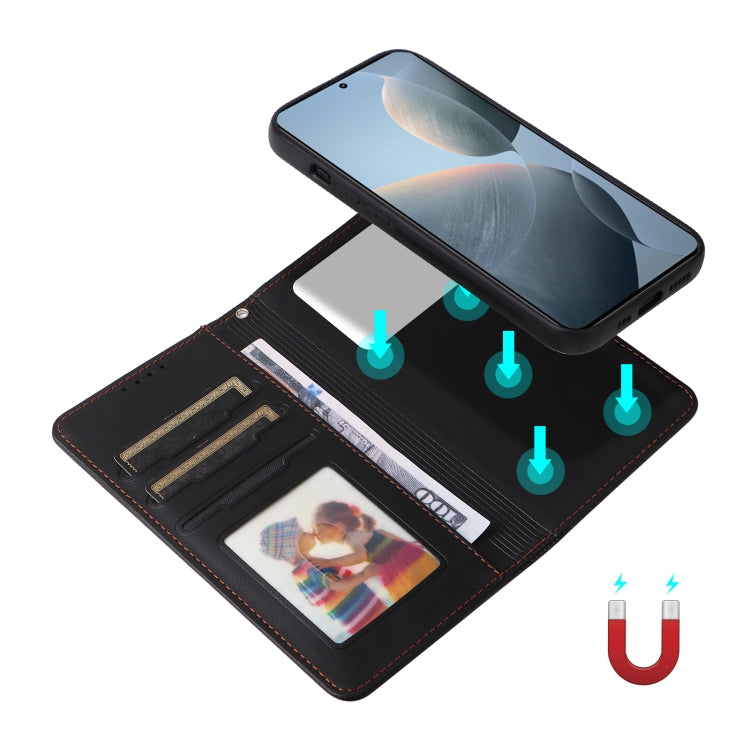 For Redmi K70 / K70 Pro BETOPNICE BN-005 2 in 1 Detachable Imitate Genuine Leather Phone Case(Black)