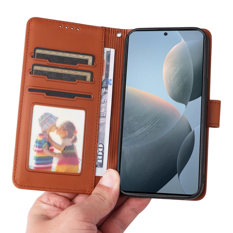 For Redmi K70 / K70 Pro BETOPNICE BN-005 2 in 1 Detachable Imitate Genuine Leather Phone Case(Brown)