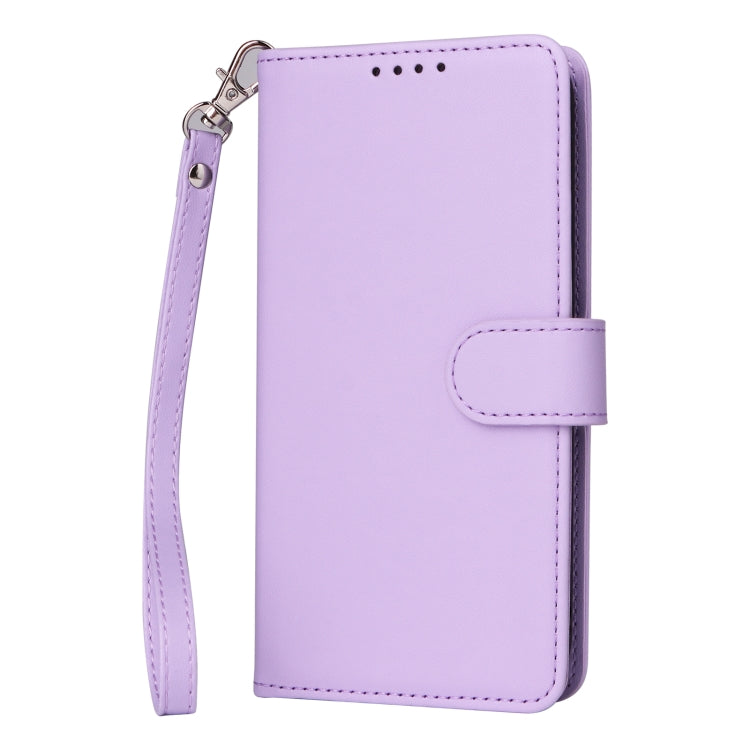For Redmi 12 4G BETOPNICE BN-005 2 in 1 Detachable Imitate Genuine Leather Phone Case(Light Purple)