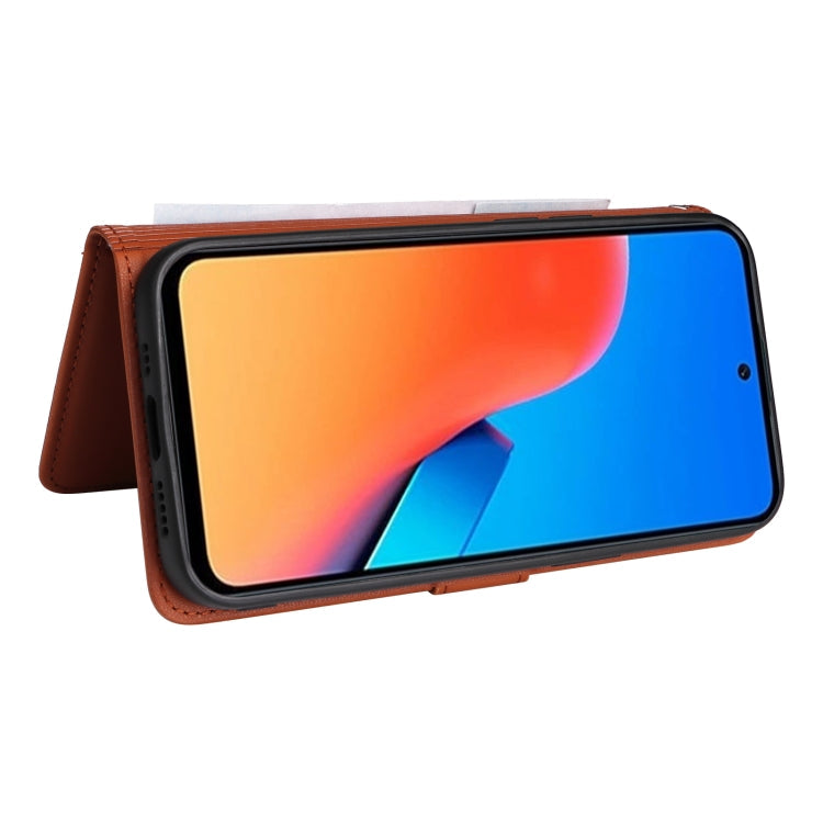 For Redmi 12 4G BETOPNICE BN-005 2 in 1 Detachable Imitate Genuine Leather Phone Case(Brown)