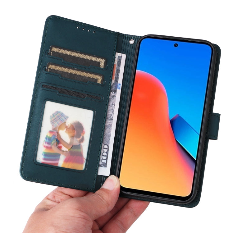 For Redmi 12 4G BETOPNICE BN-005 2 in 1 Detachable Imitate Genuine Leather Phone Case(Blue)