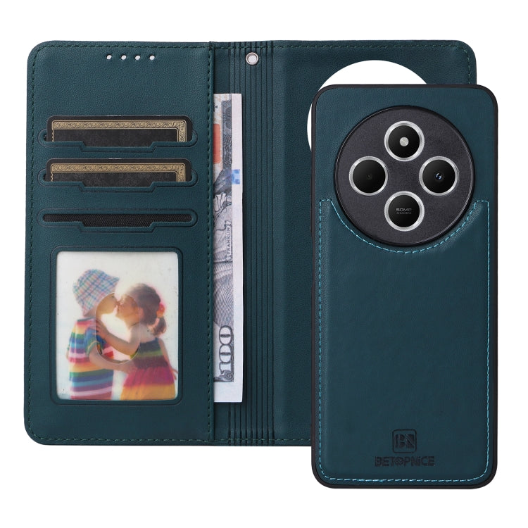 For Redmi 14C 4G BETOPNICE BN-005 2 in 1 Detachable Imitate Genuine Leather Phone Case(Blue)