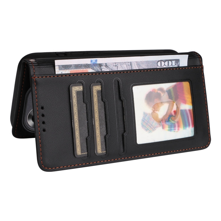 For Xiaomi POCO F6 BETOPNICE BN-005 2 in 1 Detachable Imitate Genuine Leather Phone Case(Black)