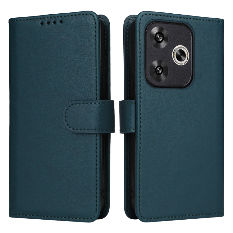 For Xiaomi POCO F6 BETOPNICE BN-005 2 in 1 Detachable Imitate Genuine Leather Phone Case(Blue)