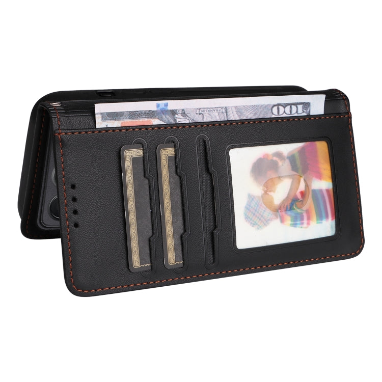 For Xiaomi POCO F6 Pro BETOPNICE BN-005 2 in 1 Detachable Imitate Genuine Leather Phone Case(Black)