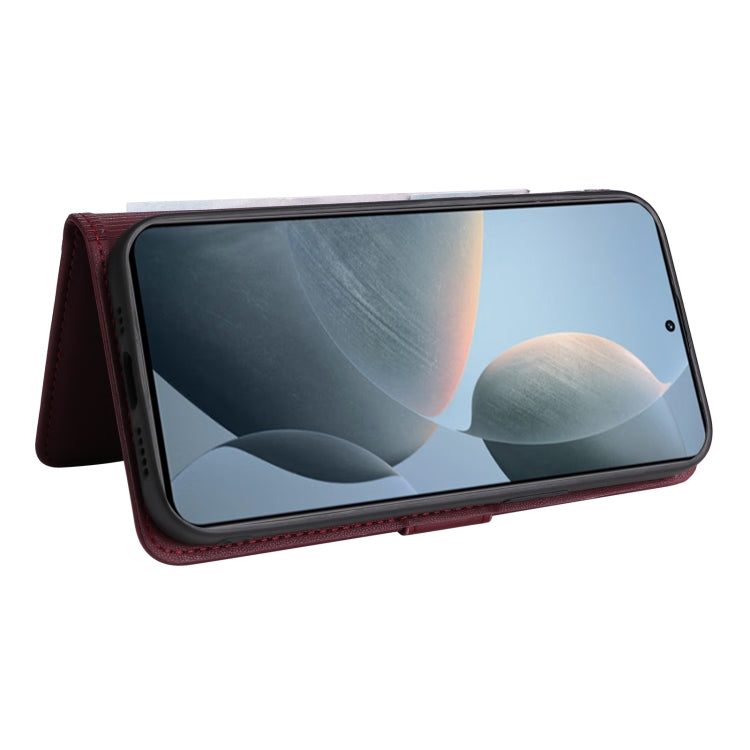 For Xiaomi POCO F6 Pro BETOPNICE BN-005 2 in 1 Detachable Imitate Genuine Leather Phone Case(Wine Red)