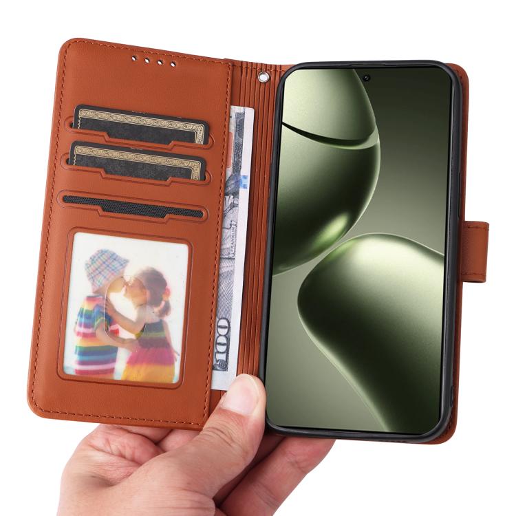 For Xiaomi 14T BETOPNICE BN-005 2 in 1 Detachable Imitate Genuine Leather Phone Case(Brown)