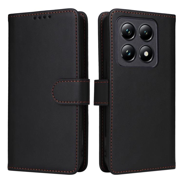 For Xiaomi 14T Pro BETOPNICE BN-005 2 in 1 Detachable Imitate Genuine Leather Phone Case(Black)