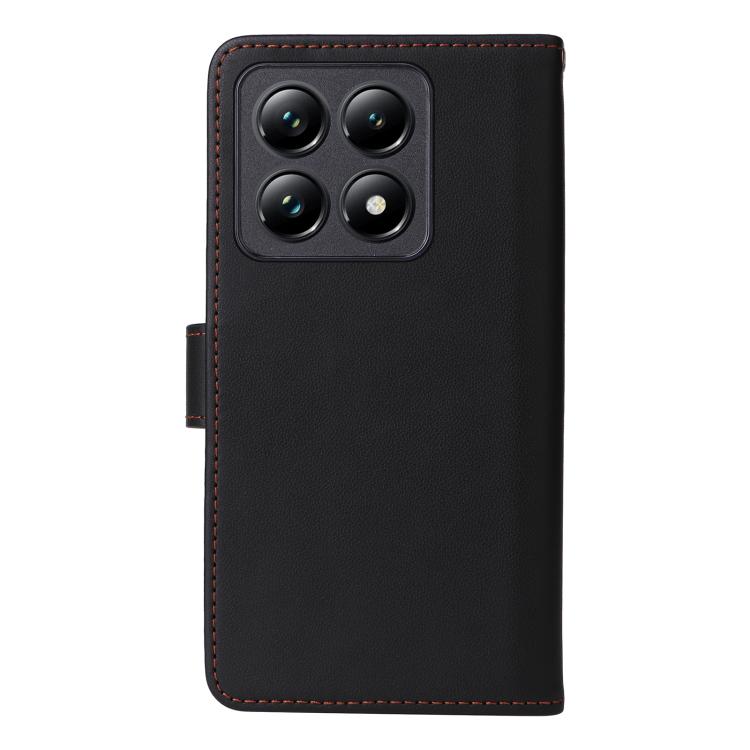 For Xiaomi 14T Pro BETOPNICE BN-005 2 in 1 Detachable Imitate Genuine Leather Phone Case(Black)