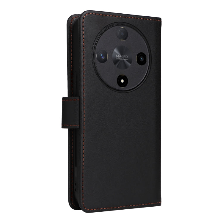 For Honor X9b BETOPNICE BN-005 2 in 1 Detachable Imitate Genuine Leather Phone Case(Black)