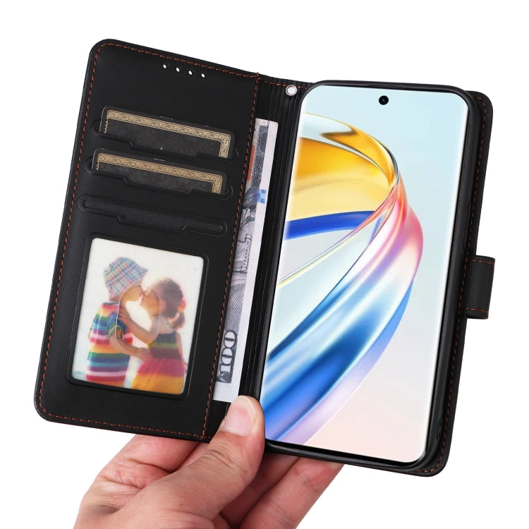 For Honor X9b BETOPNICE BN-005 2 in 1 Detachable Imitate Genuine Leather Phone Case(Black)
