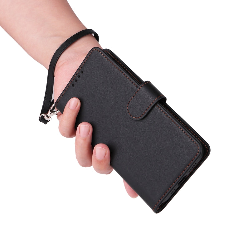 For Honor X9b BETOPNICE BN-005 2 in 1 Detachable Imitate Genuine Leather Phone Case(Black)