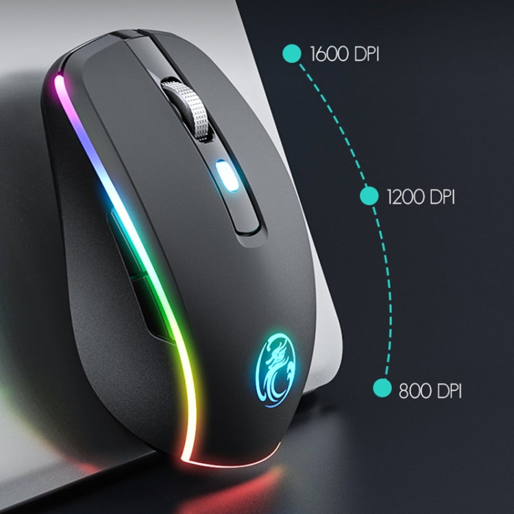 iMICE G903 Bluetooth Dual Mode 6-key Silent Wireless Gaming Mouse(Green)