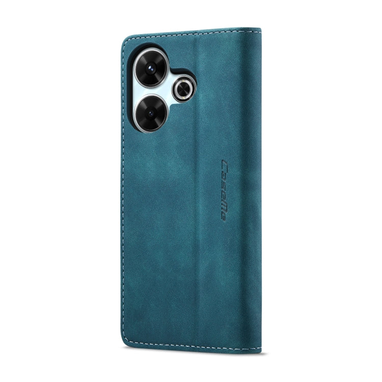 For Redmi 13 CaseMe 013 Multifunctional Horizontal Flip Leather Phone Case(Blue)